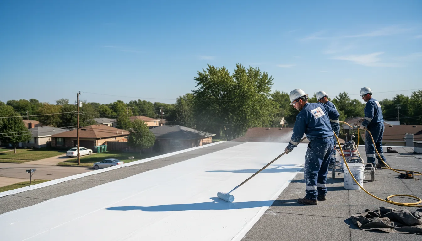 Commercial roof coating in Bunker Hill, KS near me